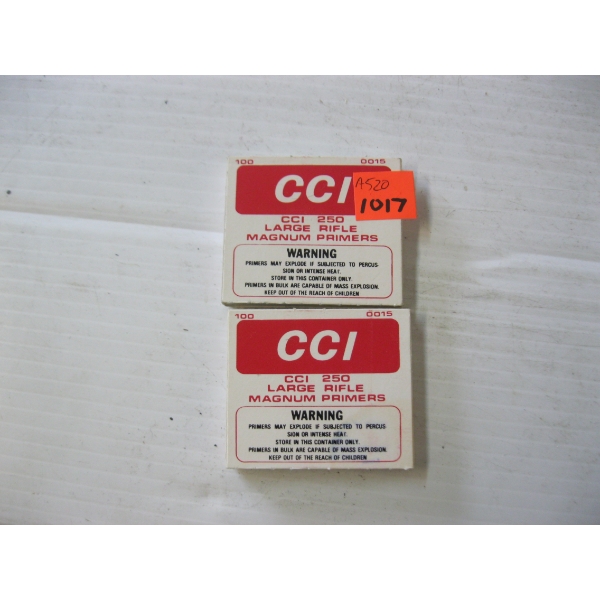 2 CONTAINERS OF RIFLE PRIMERS