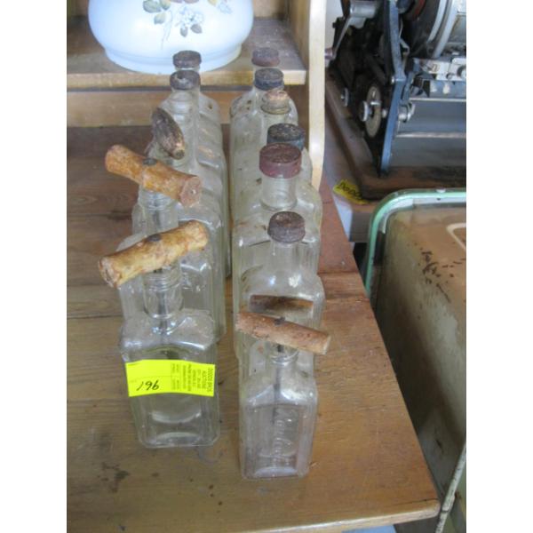 CLEAR RAWLEIGH BOTTLES & SM. AUGERS