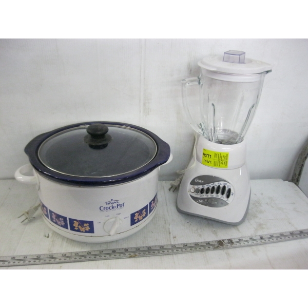 OSTER BLENDER & A RIVAL CROCKPOT