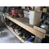 Image 1 : HD WOODEN WORK BENCH W/WOOD TOP W/SHELF BACK - APPROX. 9'