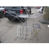 Image 1 : MISC. DRYING RACKS, FOLDING DINNER TABLES, PLANT STAND, ETC.