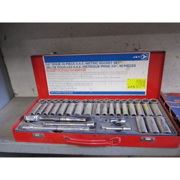 JET 3/8" METRIC & SAE SOCKET SET