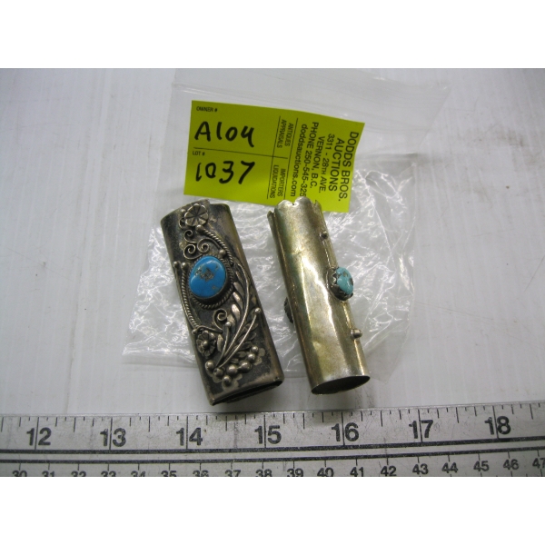 SILVER NAVAJO LIGHTER & LIPSTICK COVERS