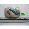 Image 2 : SILVER TURQUOISE & CORAL NAVAJO BELT BUCKLE
