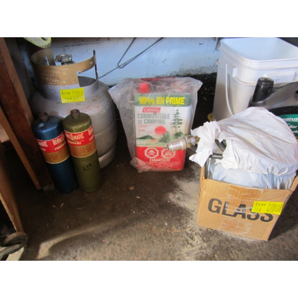 PROPANE TANK, HOSES, ETC.