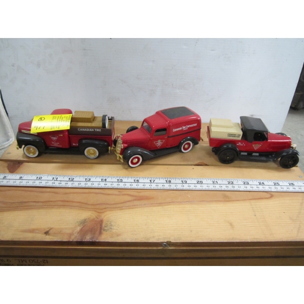 3 DIECAST CANADIAN TIRE TRUCKS