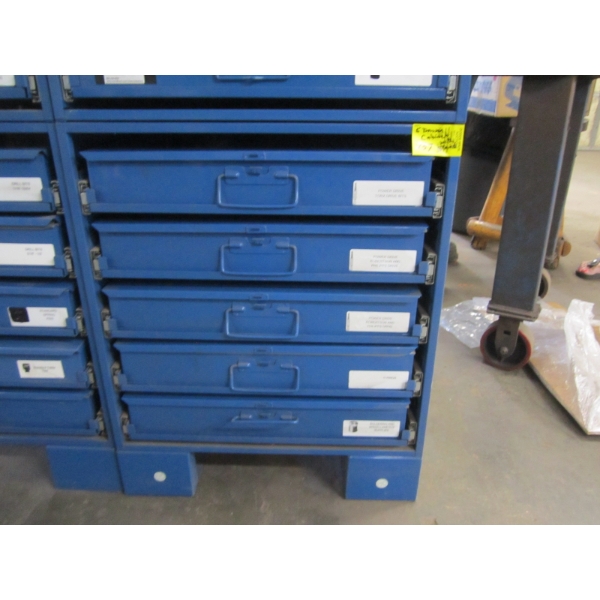 5 DRAWER CABINET UNIT W/CONTENTS - BITS, O RINGS, ETC.