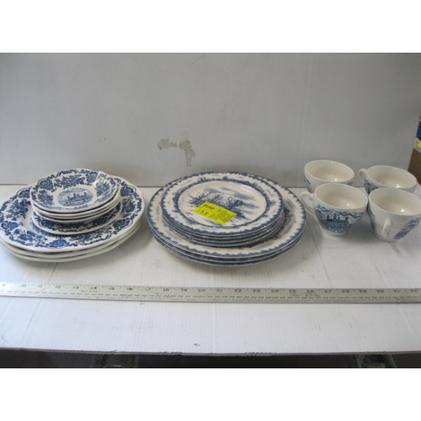 WEDGEWOOD BLUE & WHITE DISHES