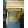 Image 4 : PINE GLASS DOOR CABINET W/LOWER STORAGE & DRAWERS