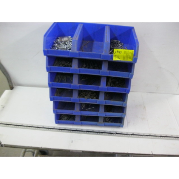 PLASTIC CONTAINERS W/ASST. CONTENTS