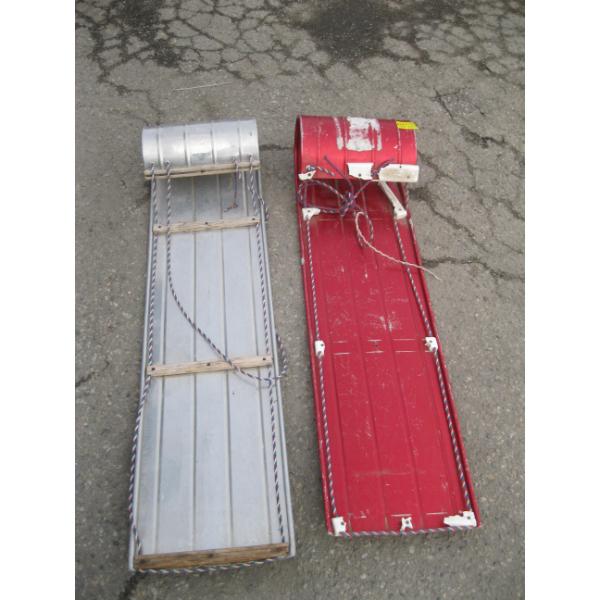 2 ALUMINUM TOBOGGANS