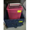 Image 1 : 2 BLUE BASKETS & PINK GARBAGE CAN