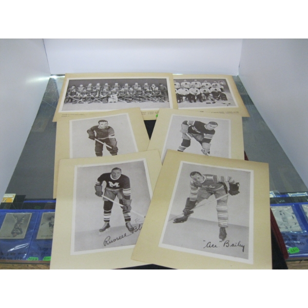 PICS OF 1936 CANADIAN HOCKEY TEAM - MONTREAL CANADIENS HOCKEY TEAM & SIGNED PLAYER PHOTOS