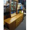 Image 3 : TEAK 4 PIECE BEDROOM SUITE W/KINGSIZE HEADBOARD