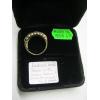 Image 3 : LADIES 10KT BAND W/GREEN STONES, SM. DIAMONDS, 4.2G, SZ 6 1/2