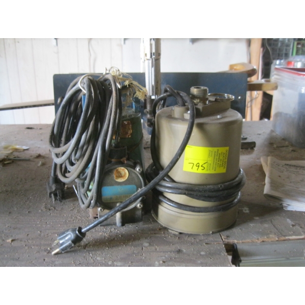 2 ELECTRIC SUMP PUMPS