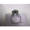 Image 4 : STERLING .925 SILVER RING W/LIGHT BLUE STONE - SZ 7 1/2