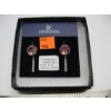 Image 2 : PAIR OF SWAROVSKI EARRINGS W/PINK CRYSTAL STONES