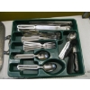 Image 2 : TRAY OF SILVERWARE & A PLATTER