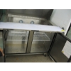 Image 2 : DOUBLE DOOR REFRIDGERATED PREP TABLE