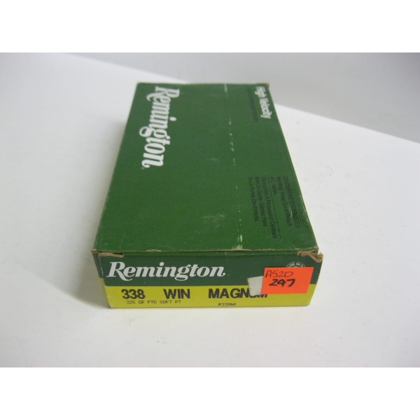 REMINGTON .338 WIN MAG 225GR PTD SOFT PT|1X20 CENTERFIRE CARTRIDGES