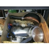 Image 1 : MISC. STAINLESS STEEL POTS/PANS, SCISSORS, WELCOME SIGN, ETC.