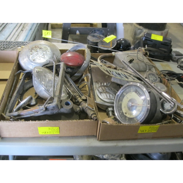 2 BOXES OF ASST'D VINTAGE AUTO PARTS