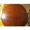 Image 4 : LG. ROUND ANTIQUE SINGLE PEDESTAL FLIP TOP TABLE