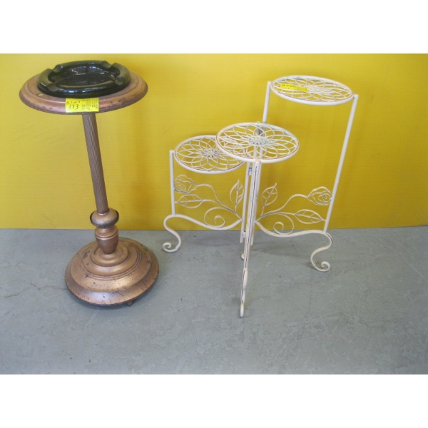 PLANT STAND & ASHTRAY STAND