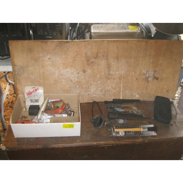 MISC. FISHING KNIVES, TACKLE, ETC.