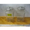 Image 1 : 2 VINTAGE CANNISTERS W/LIDS