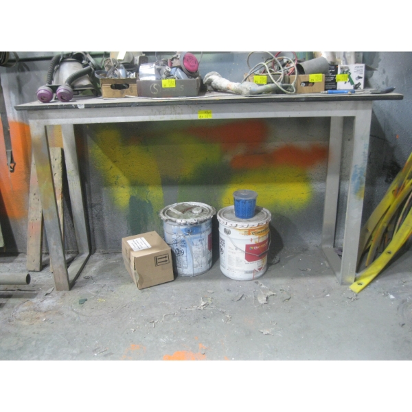 ALUMINUM FRAMED TALL TABLE