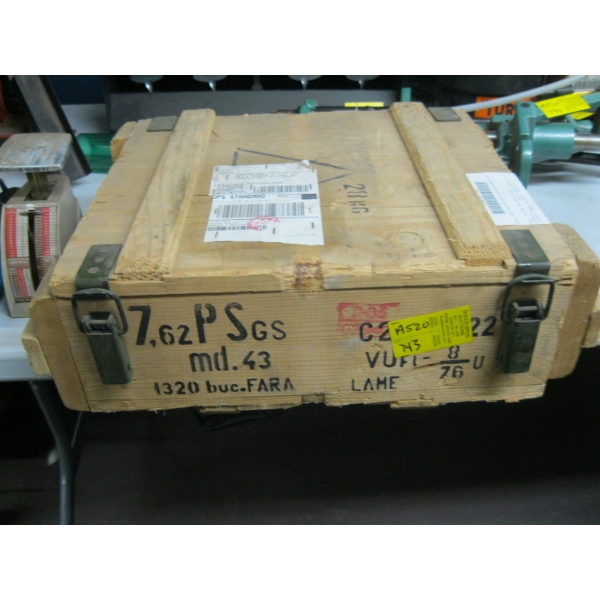 WOOD CASED AMMUNITION BOX