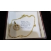 Image 2 : SILVER .925 STAMPED GOLD PLATED BRACELET & A HEART PENDANT