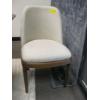 Image 1 : WOOD FRAMED OFF WHITE DINING CHAIR