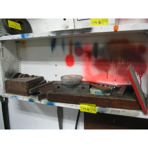ASST. MACHINING BLOCKS, BALL BEARINGS, GEAR CUTTING HEADS, SHIM BLOCK & PLATE SET, ETC.