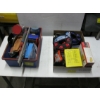 Image 1 : BOX & TOTE OF MISC. ITEMS - ROPE, STUD FINDER, SANDING BLOCK, ETC.