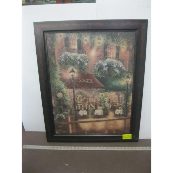 FRAMED PRINT OF JAZZ CLUB