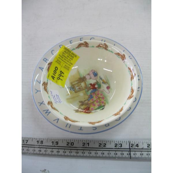 BUNNYKINS BOWL & PLATE