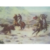 Image 2 : RUSSELL PRINT OF BEARS & COWBOYS