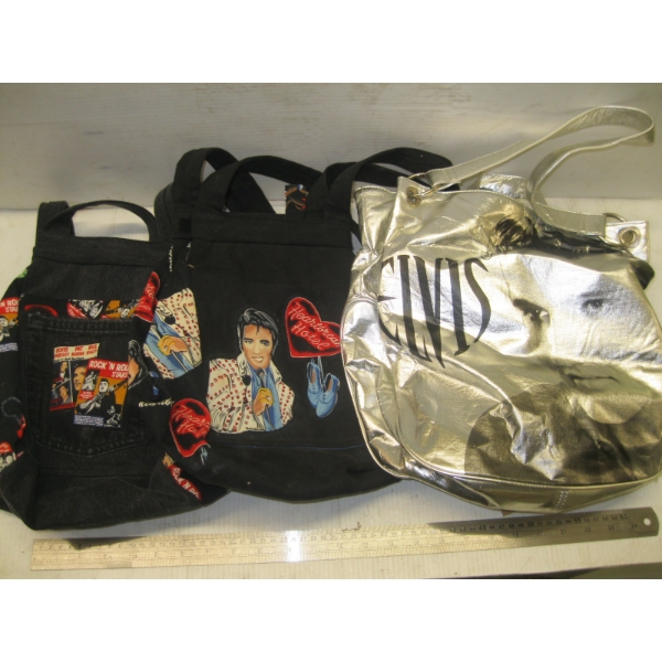 MISC. ELVIS COLLECTABLES - HANDBAGS & BOOKS