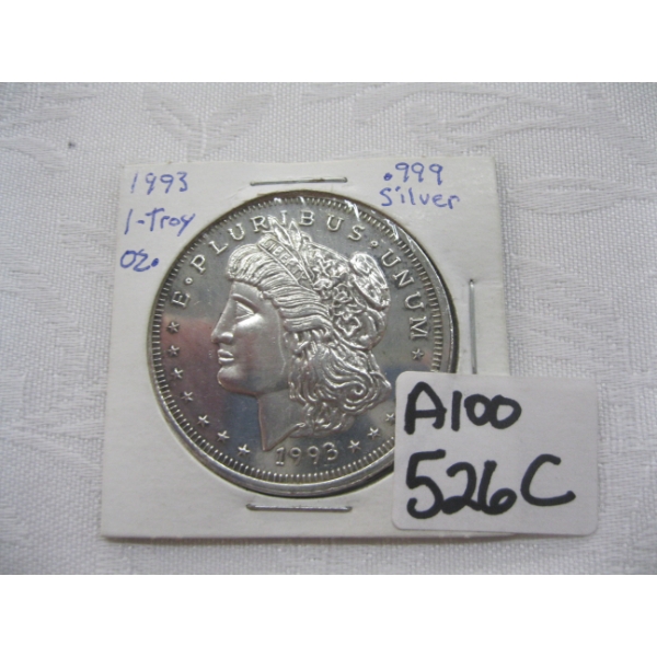 1993 1 OZ. .999 SILVER COIN (TAX EXEMPT)