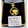 Image 1 : 10KT GOLD PENDANT W/BULL