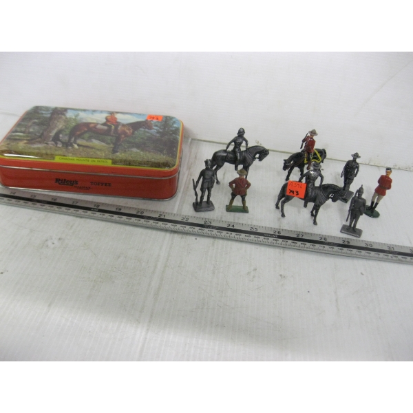 RCMP TIN & ASST. METAL FIGURINES