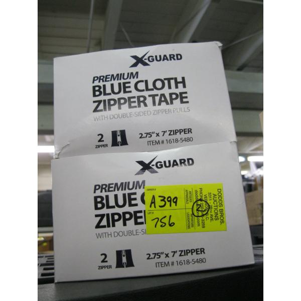 2 CONTAINERS OF ZIPPER GUARD CLOTH TAPE