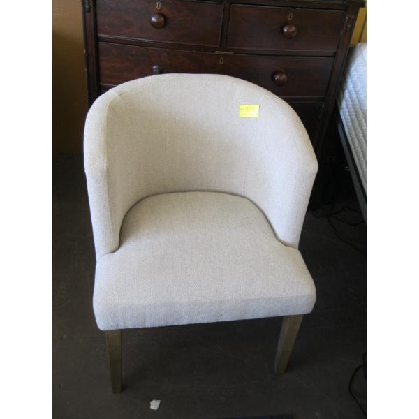 GREY UPHOLSTERED CHAIR