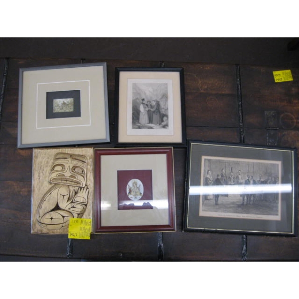ASST. PICTURES, CARVED PICTURE, ETC.