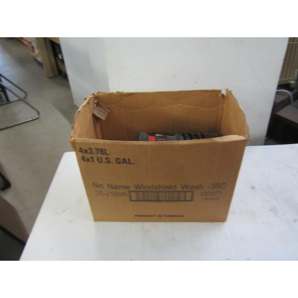 BOX W/MISC. AIR COMPRESSOR, CARGO NET, ETC.