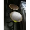 Image 1 : 2 ROUND TOPPED LEATHER INLAID TABLES