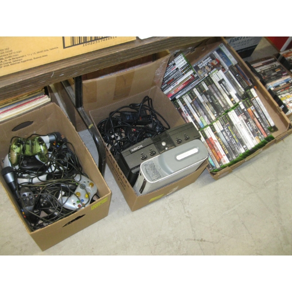 XBOX & XBOX 360 CONSOLES, CONTROLLERS & OVER 50 GAMES